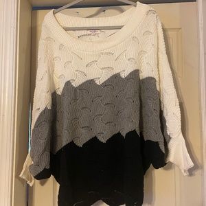 Womens oversize block sweater.